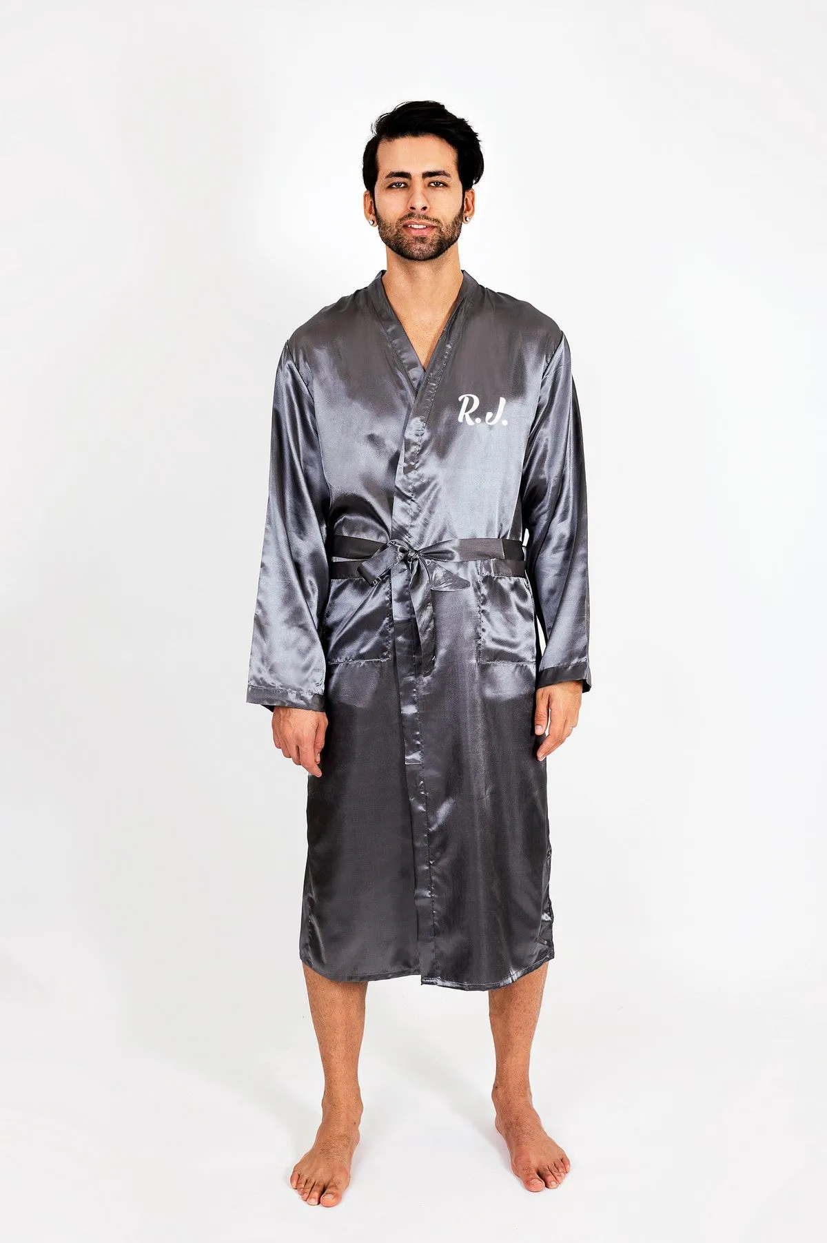 Groomsmen Satin Robes- Script Vinyl