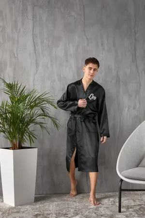 Groomsmen Satin Robes- Script Vinyl