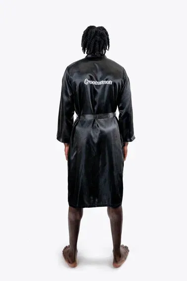Groomsmen Satin Robes- Script Vinyl