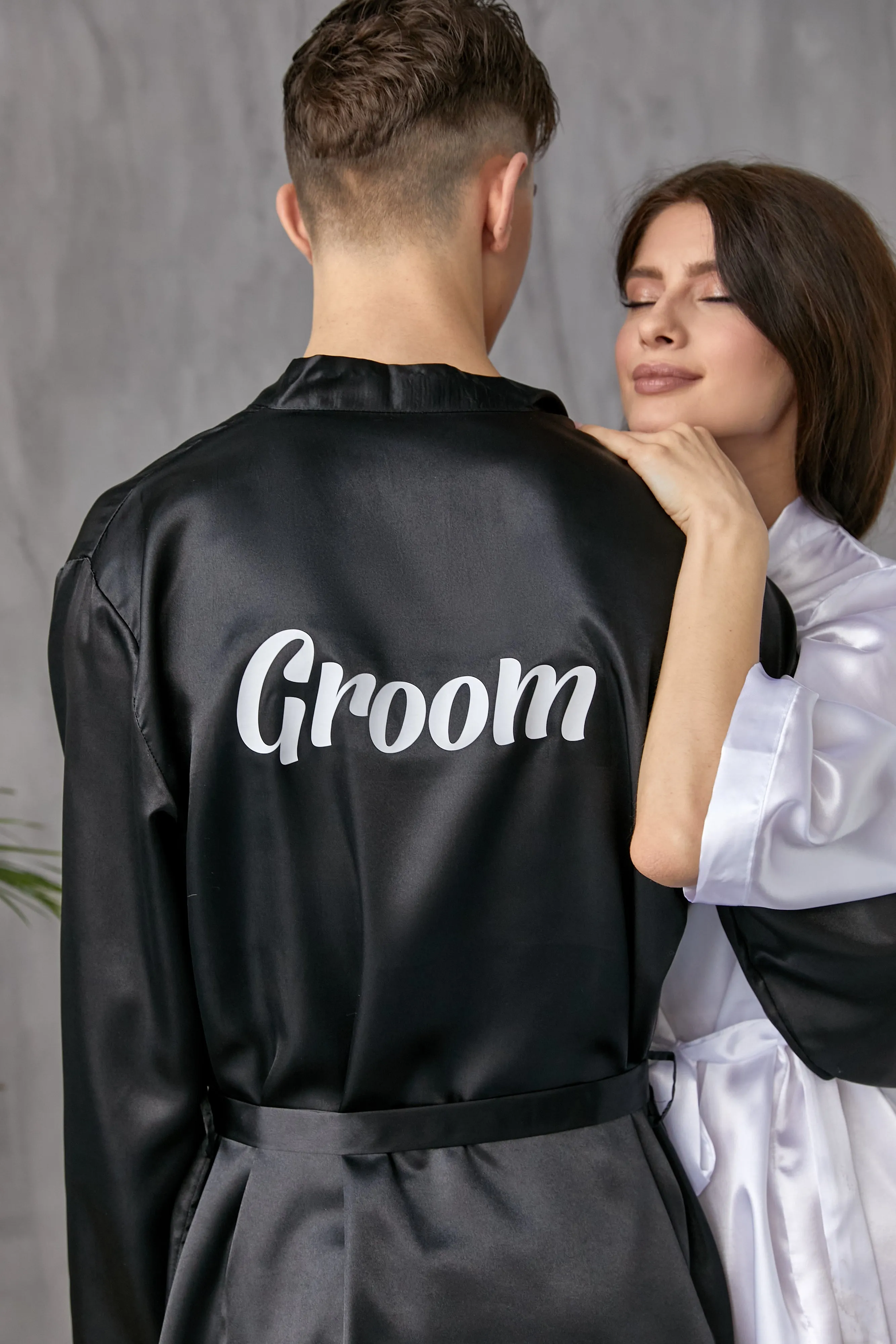Groomsmen Satin Robes- Script Vinyl