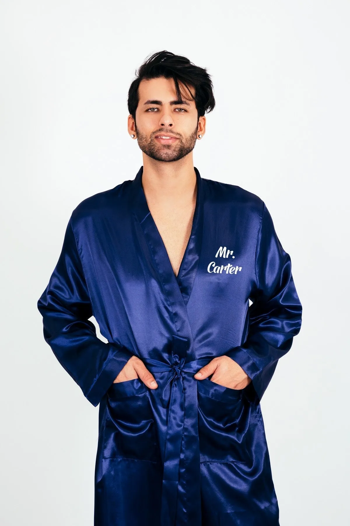 Groomsmen Satin Robes- Script Vinyl