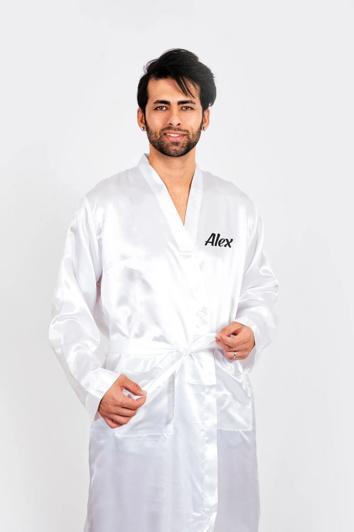 Groomsmen Satin Robes- Script Vinyl