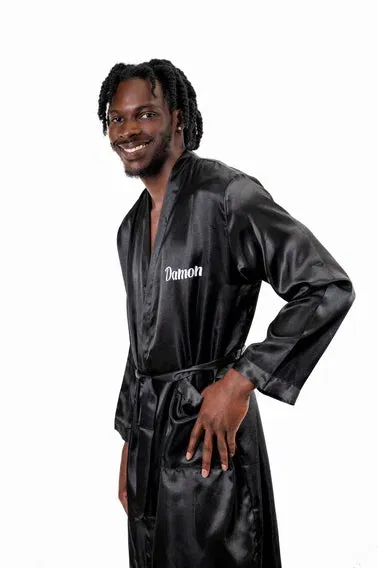 Groomsmen Satin Robes- Script Vinyl