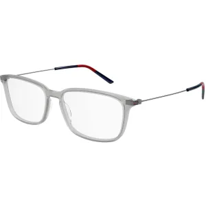 Gucci Men's Eyeglasses - Grey Plastic/Metal Rectangular Frame Demo Lens | GG1056OA 003