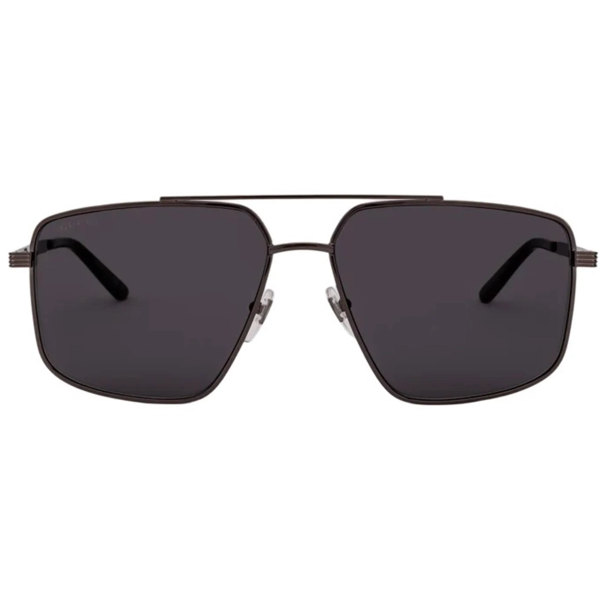 Gucci Men's Sunglasses - Ruthenium Metal Full Rim Pilot Frame Grey Lens | GG0941S 001
