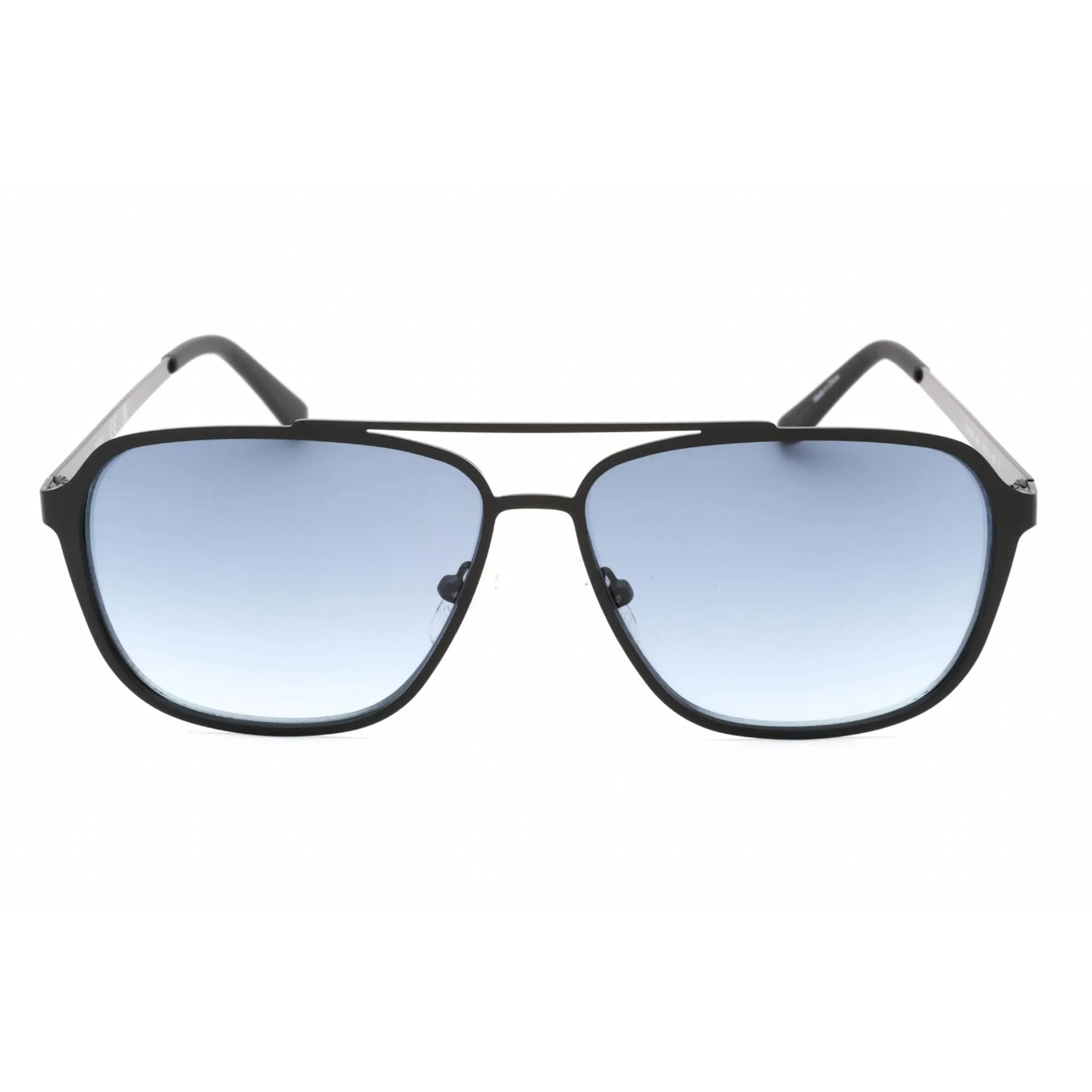 Guess Factory Men's Sunglasses - Matte Black Metal Aviator Shape Frame | GF0184 02W