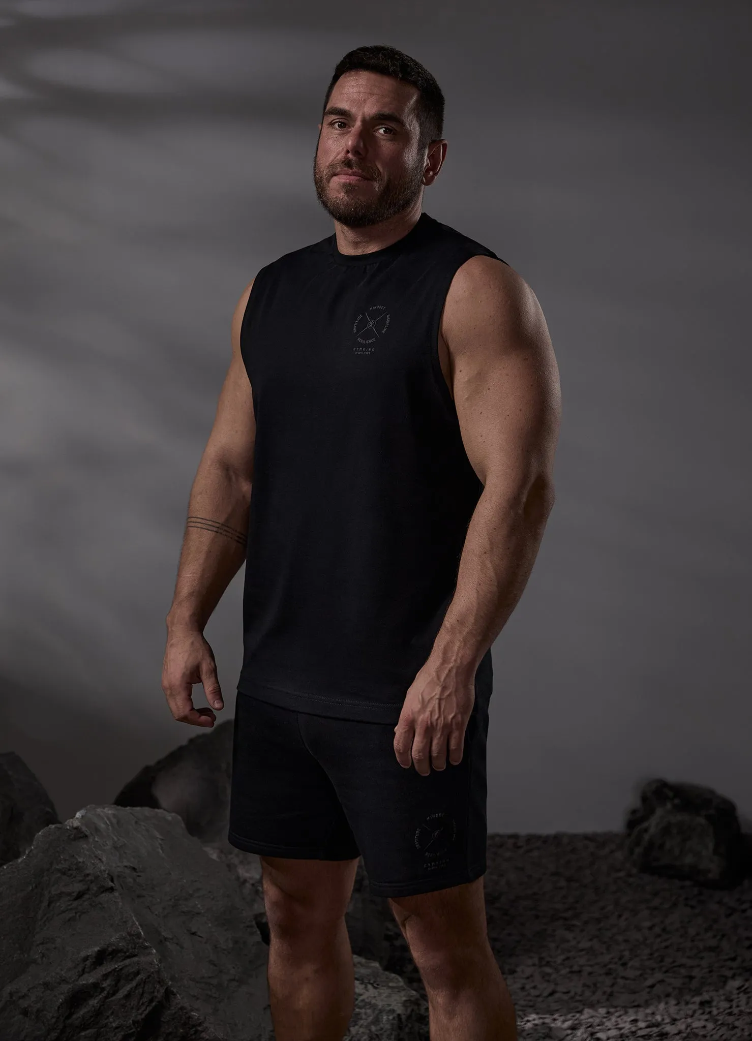 Gym King Compass Tank - Black