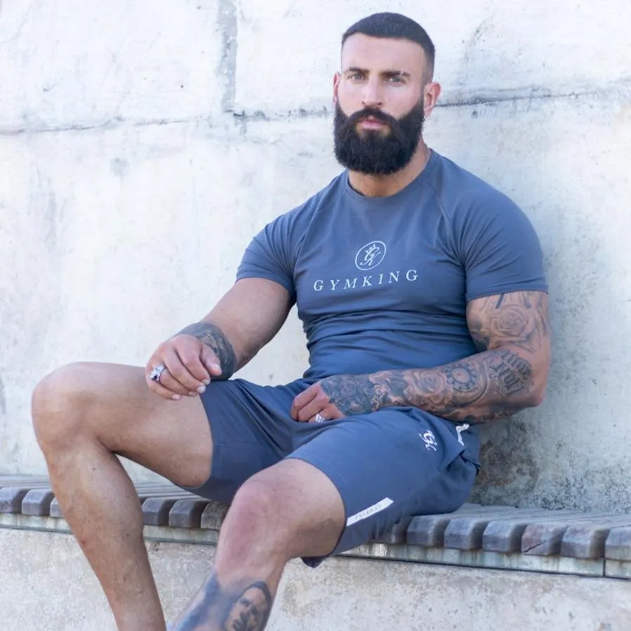 Gym King Sport Logo Tee - Dark Grey