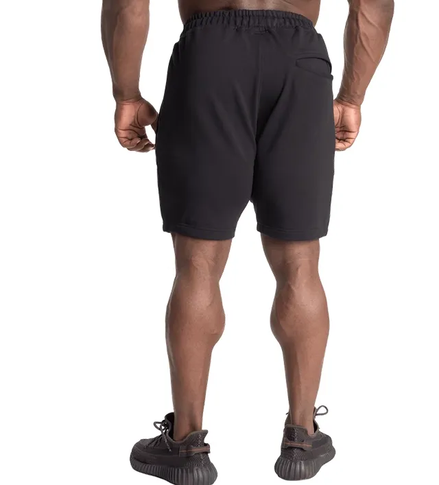 GYMWARS ATHLETIC CASUAL WORKOUT SHORTS WITH ZIPPER POCKETS