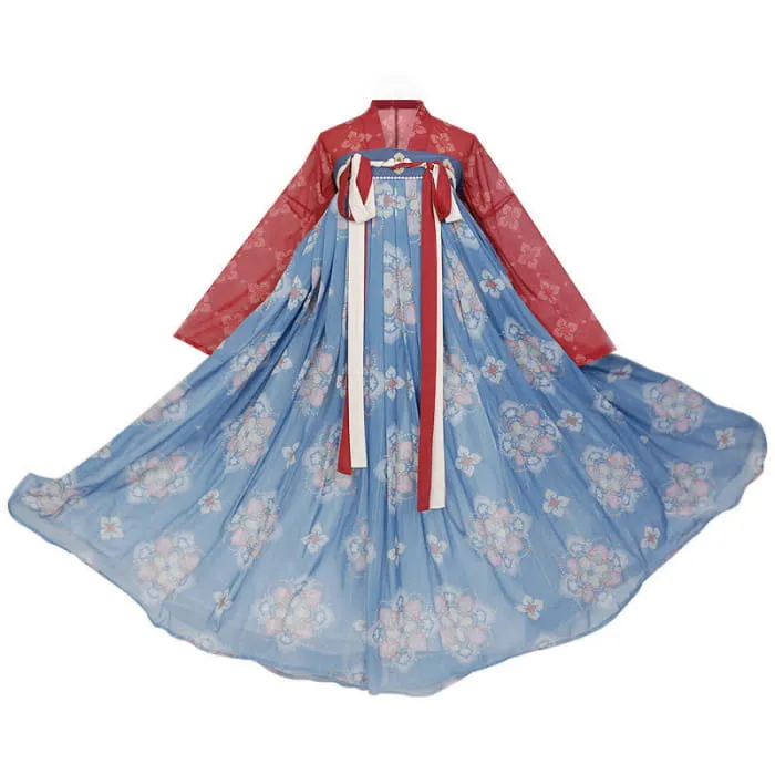 Hanfu Vintage Flower Print Set