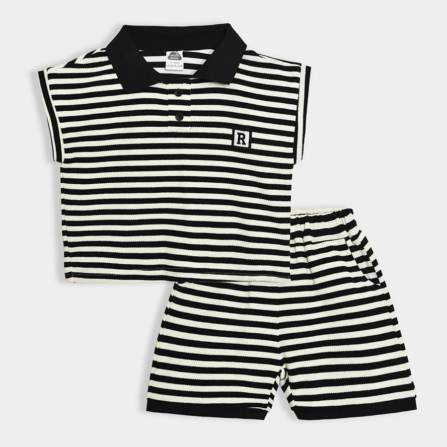 Happy Summer Jamie Striper T-Shirt & Shorts Set