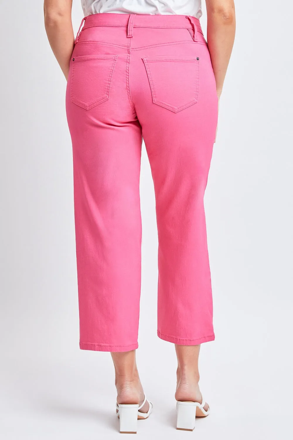 Hazel Blues® |  YMI Jeanswear Mid-Rise Hyperstretch Cropped Straight Pants