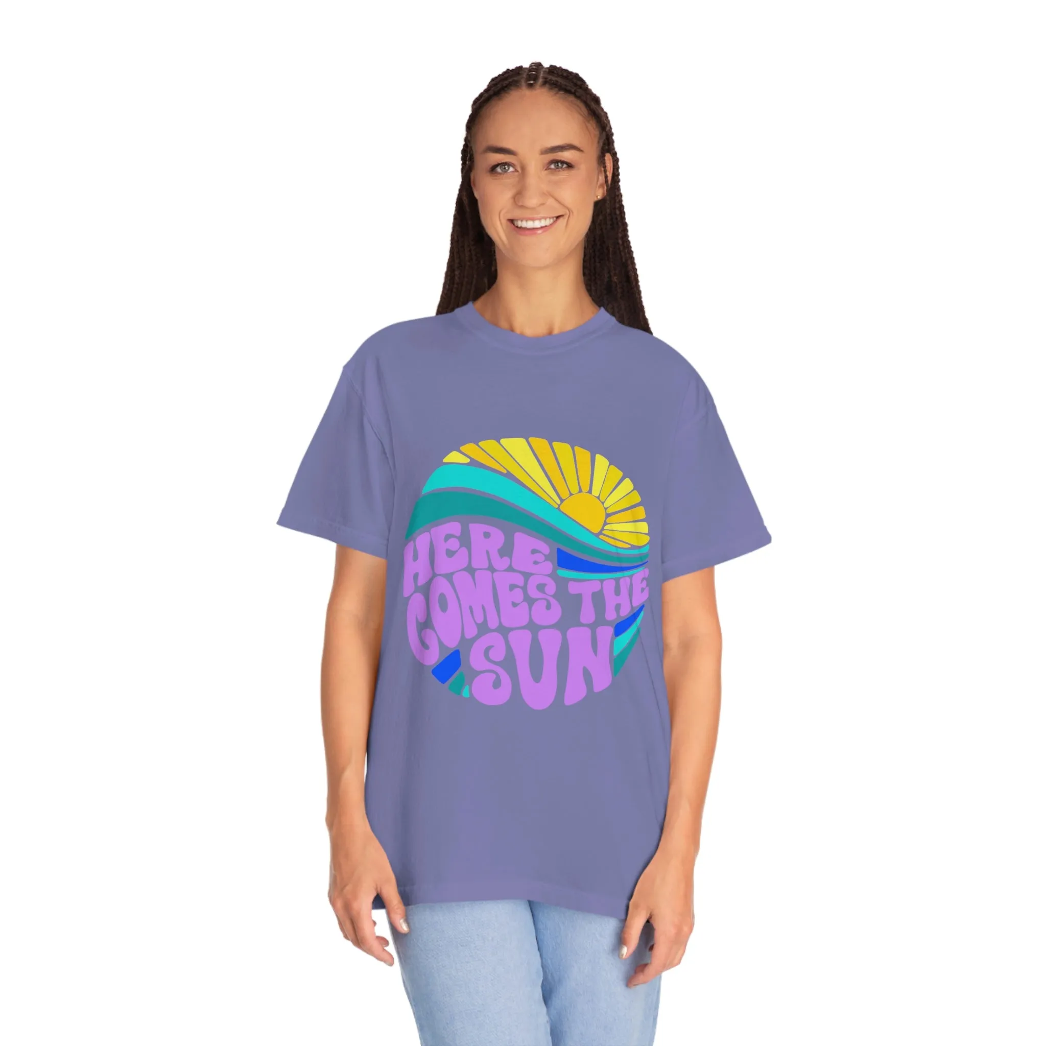 Here Comes the Sun Purple Tee