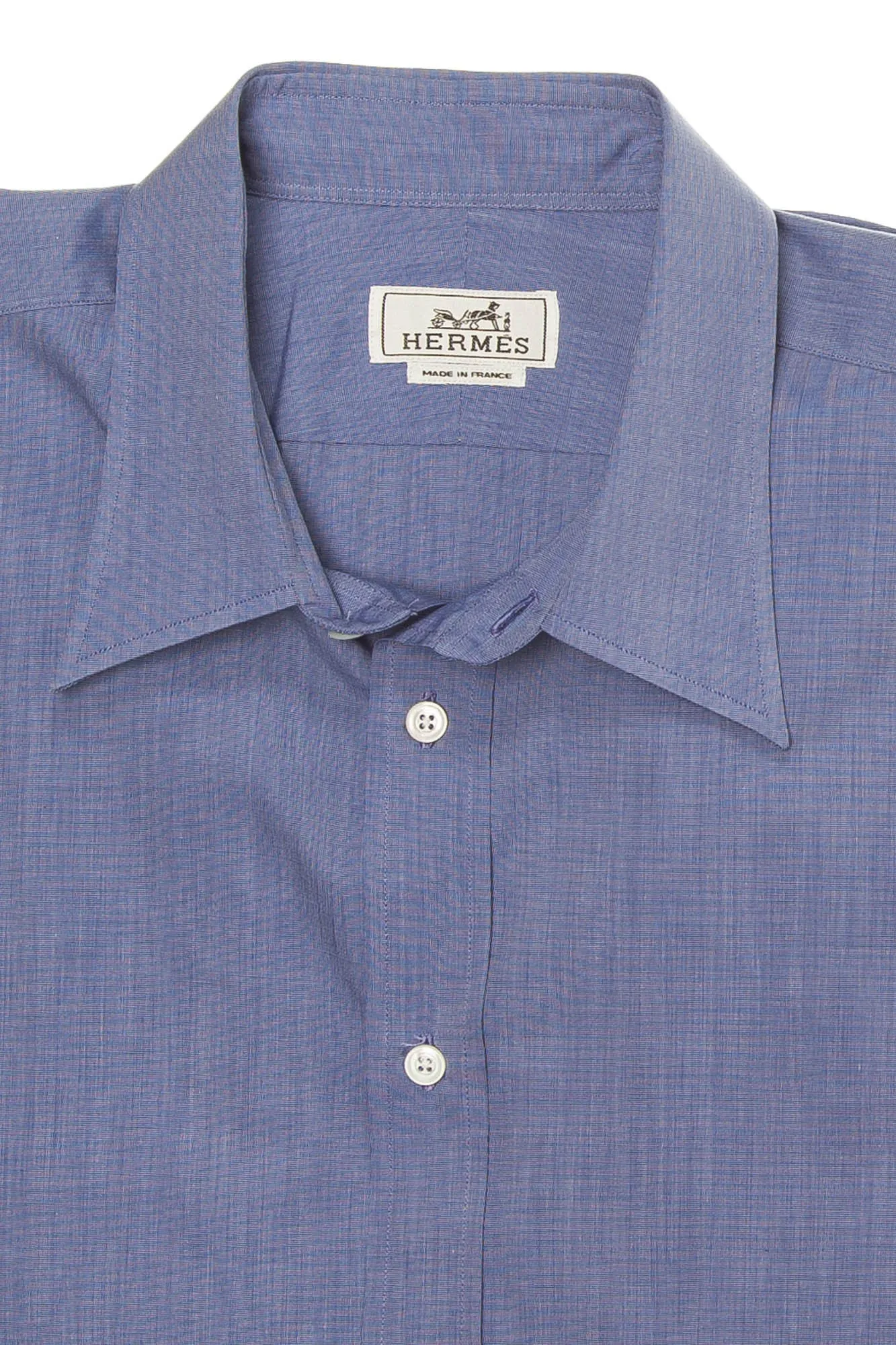 Hermes - Blue Men's Dress Shirt - IT 40