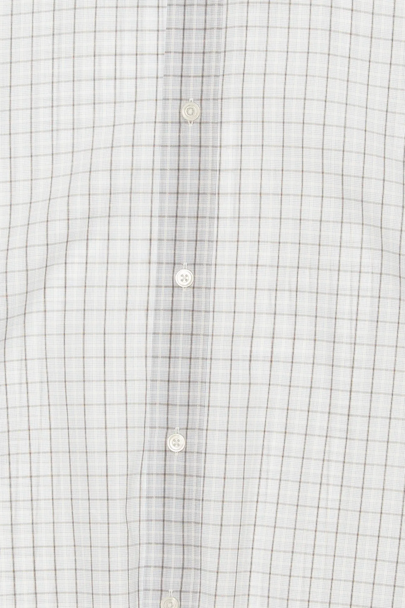 Hermes - Light Blue and Gray Checkered Button Down - IT 42