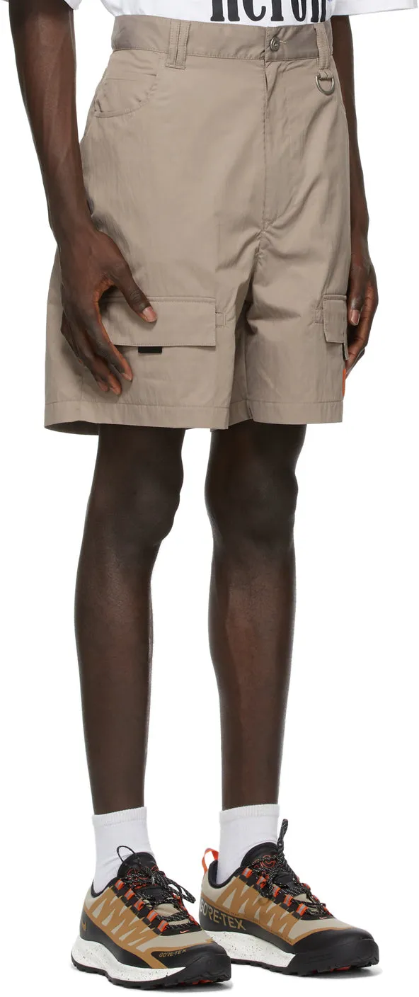 Heron Preston Taupe Cargo Shorts