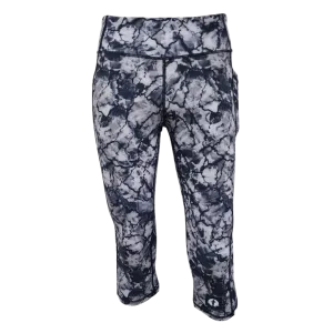 High Waist Funky 3/4 Leggings - Shattered