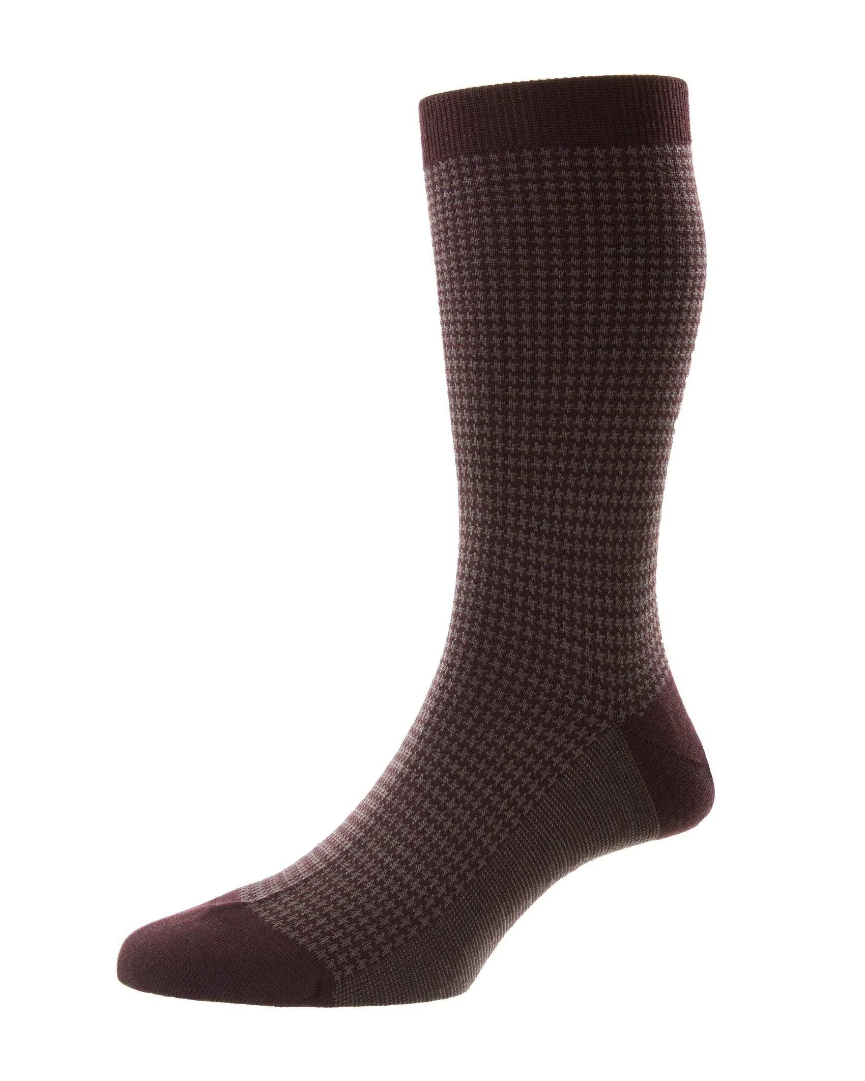 Highbury Houndstooth Crew Length Socks