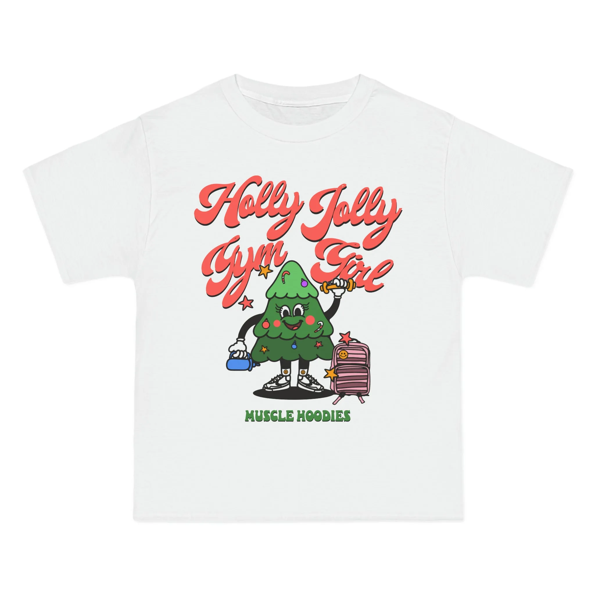 HOLLY JOLLY GYM GIRL- TEE