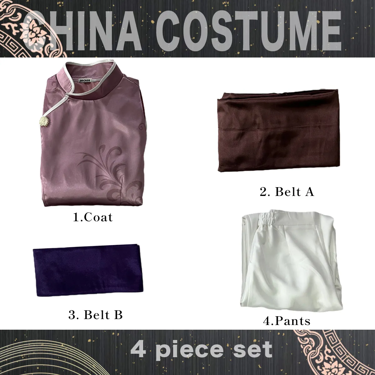 HOLOUN Blue Lock Anime Chigiri Cosplay China Costume kung Fu Tang Suit Wig Rose Net Sythetic Fibers Adjustable Size Gift Party