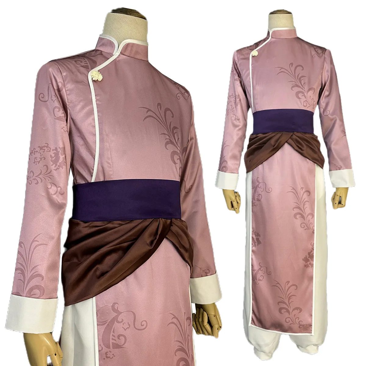 HOLOUN Blue Lock Anime Chigiri Cosplay China Costume kung Fu Tang Suit Wig Rose Net Sythetic Fibers Adjustable Size Gift Party