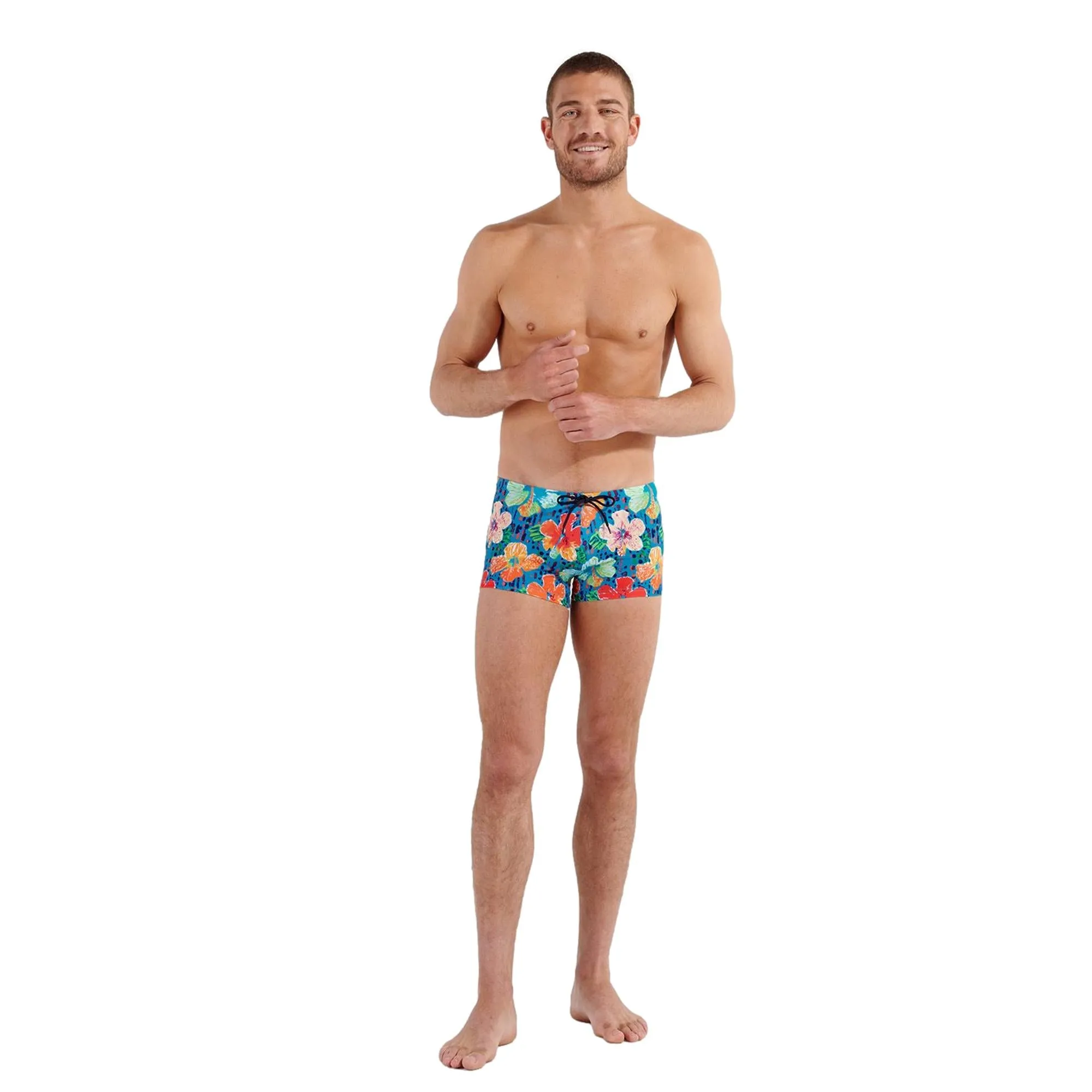 HOM Dino Swim Shorts - Turquoise Print