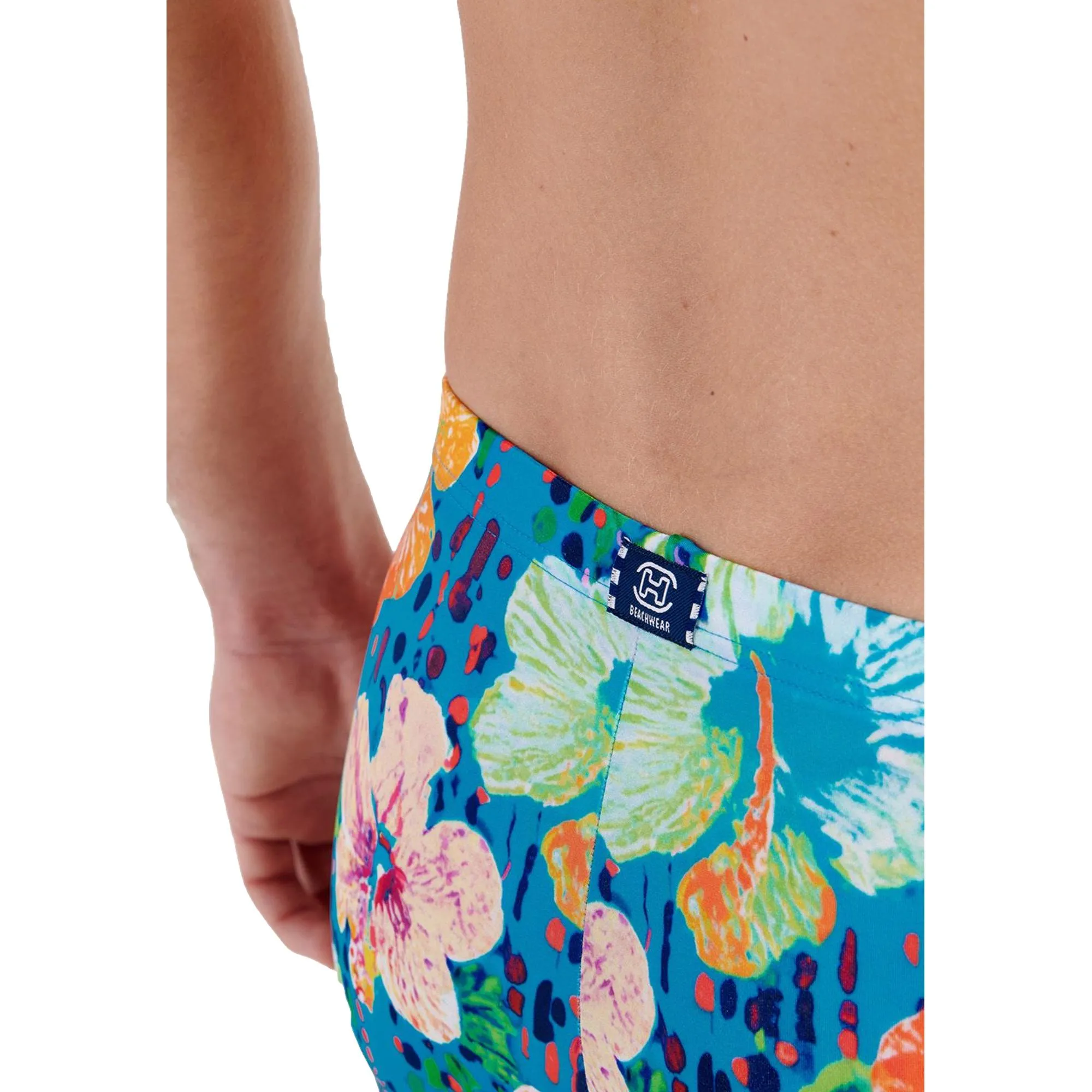 HOM Dino Swim Shorts - Turquoise Print