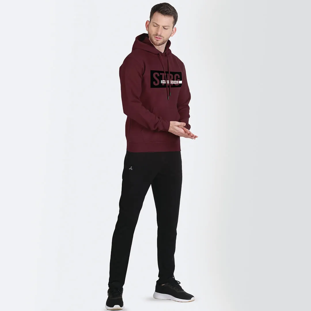 Hoodie Sweatshirt - Burgundy