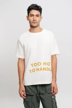 Hot To Handle Men's Offwhite Tees