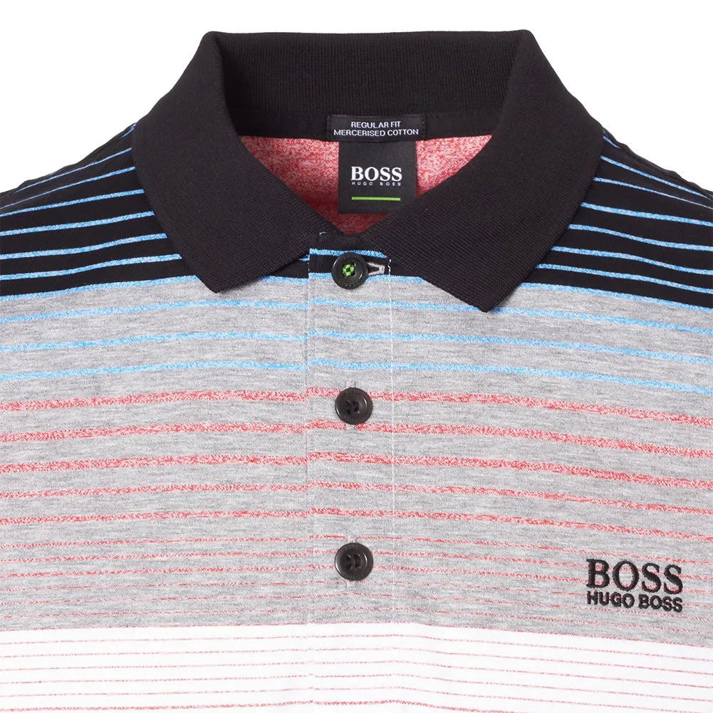 Hugo Boss Green Men's 50379129 Short Sleeve Cotton Golf Polo Shirt