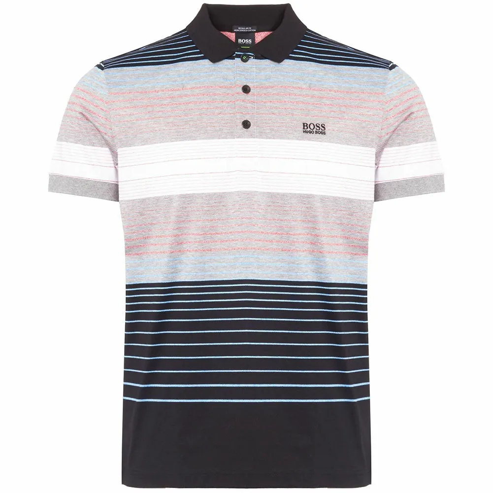 Hugo Boss Green Men's 50379129 Short Sleeve Cotton Golf Polo Shirt