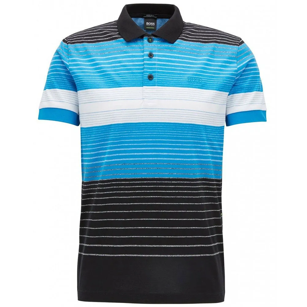 Hugo Boss Green Men's 50379129 Short Sleeve Cotton Golf Polo Shirt