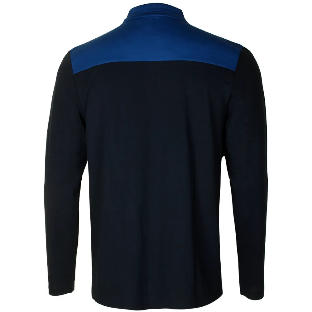 Hugo Boss Green Men's Pleesy 1 Long Sleeve Slim Fit Stretch Polo Shirt