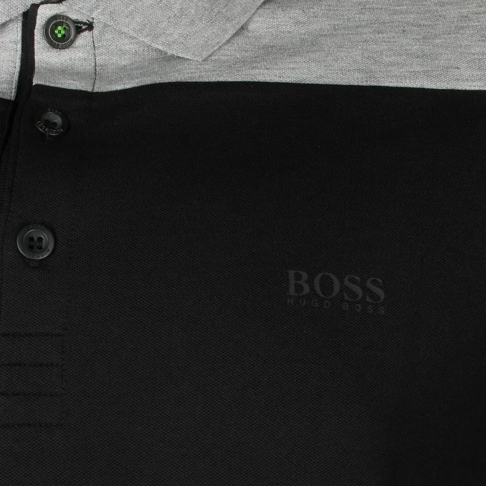 Hugo Boss Green Men's Pleesy 1 Long Sleeve Slim Fit Stretch Polo Shirt