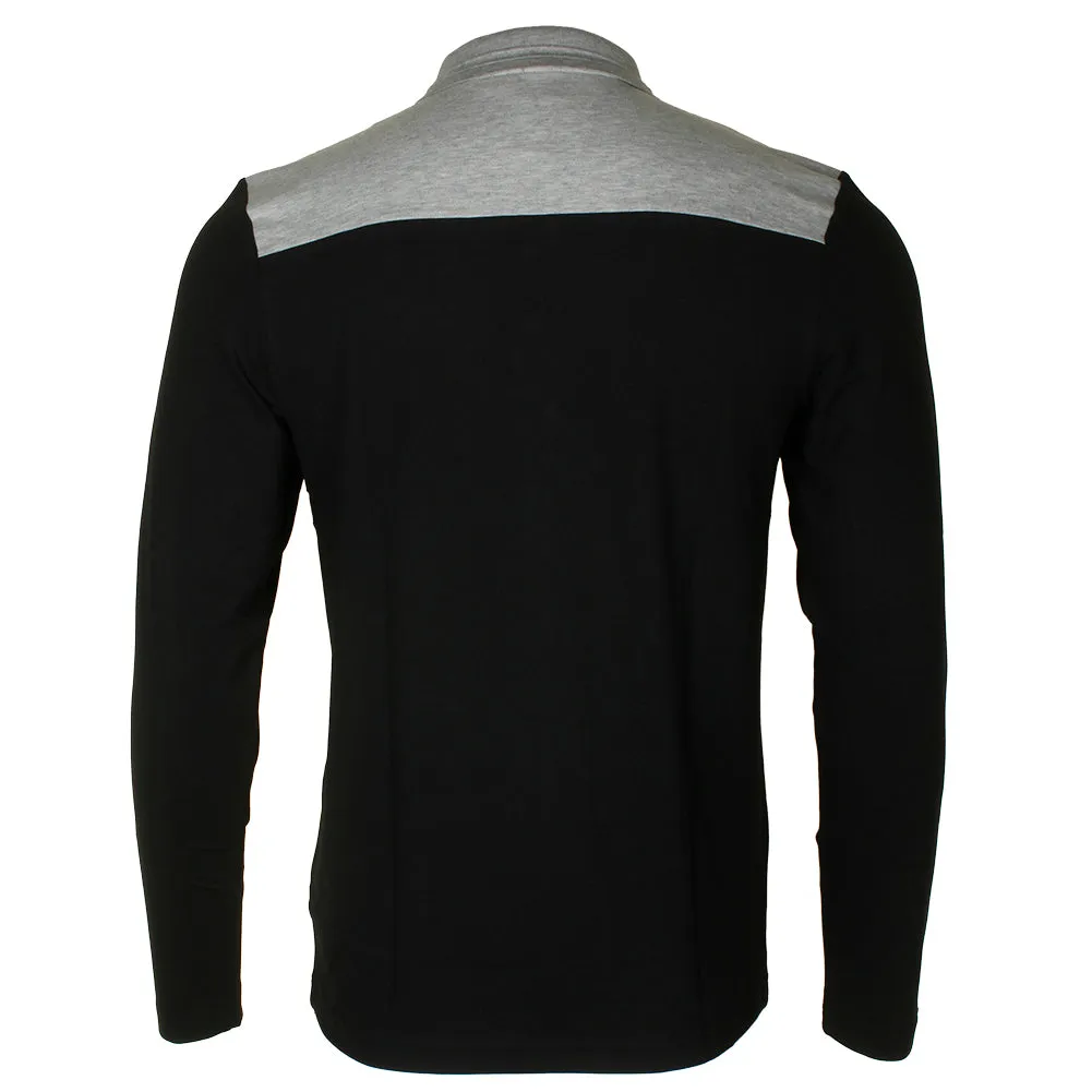 Hugo Boss Green Men's Pleesy 1 Long Sleeve Slim Fit Stretch Polo Shirt