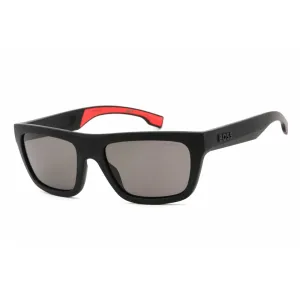 Hugo Boss Men's Sunglasses - Full Rim Matte Black Plastic Frame | BOSS 1450/S 0003