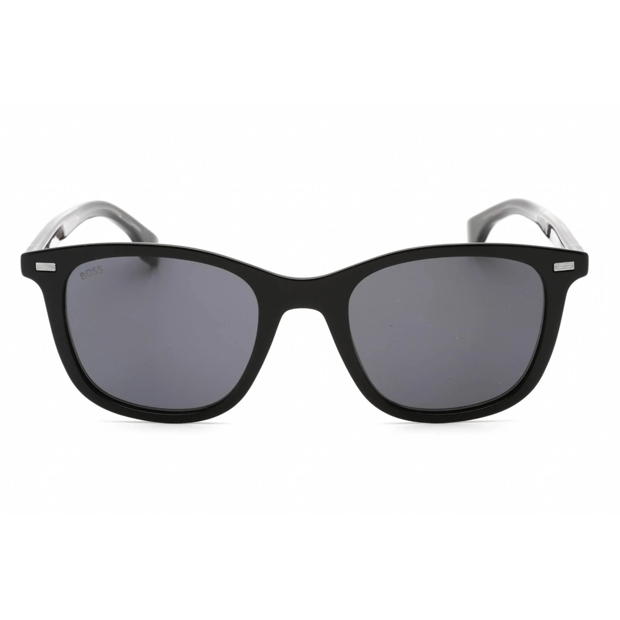 Hugo Boss Men's Sunglasses - Grey Lens Black Rectangular Frame | BOSS 1366/S 0807 IR