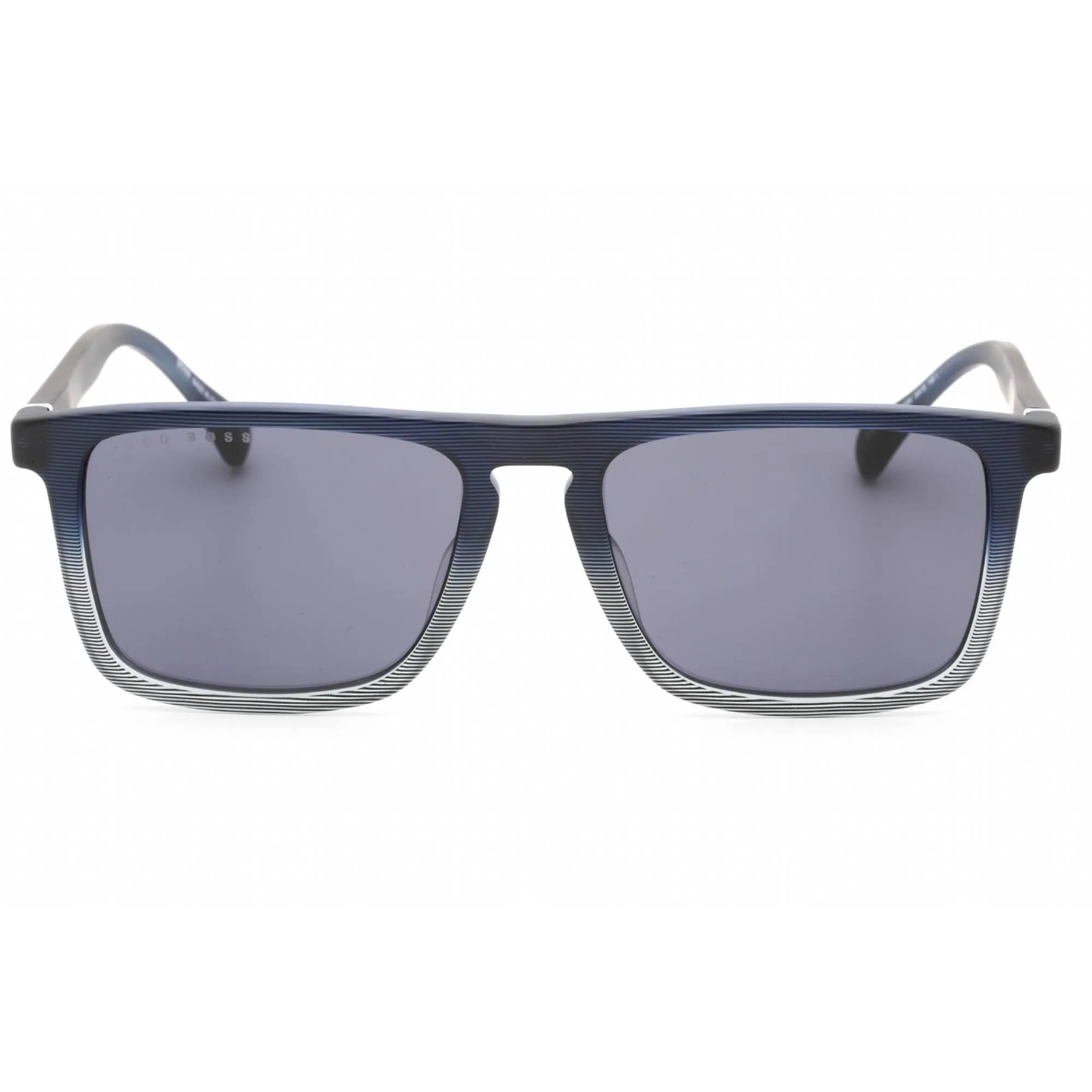 Hugo Boss Men's Sunglasses - Grey Lens Matte Blue Pattern Frame | BOSS 1082/S 026O IR