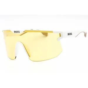 Hugo Boss Men's Sunglasses - Matte White Shield Plastic Frame | BOSS 1500/S 06HT HO