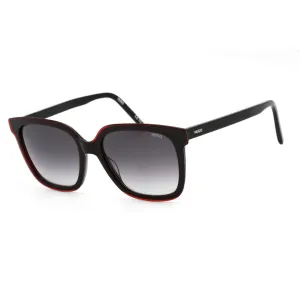 Hugo Men's Sunglasses - Dark Grey Shaded Lens Black Red Frame | HG 1051/S 01T 90