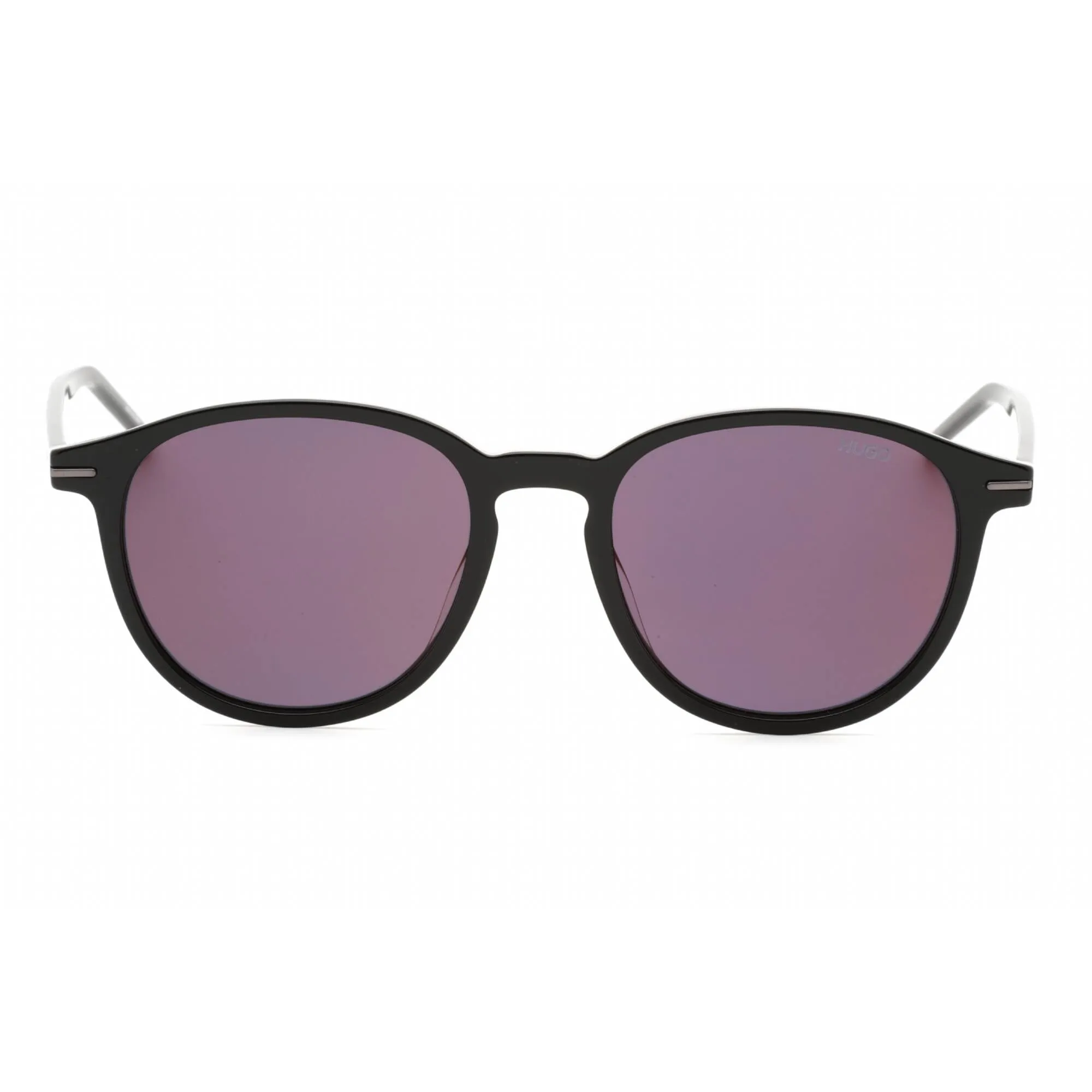 Hugo Men's Sunglasses - Red Mirror Lens Black Plastic Oval Frame | HG 1169/S 0OIT AO