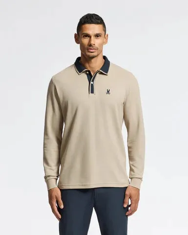 ID24854-Psycho Bunny Stone Long Sleeve Polo