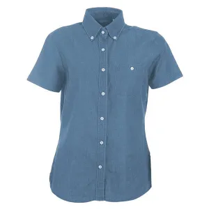 Identitee Women's Vintage Blue Dylan Short Sleeve Shirt