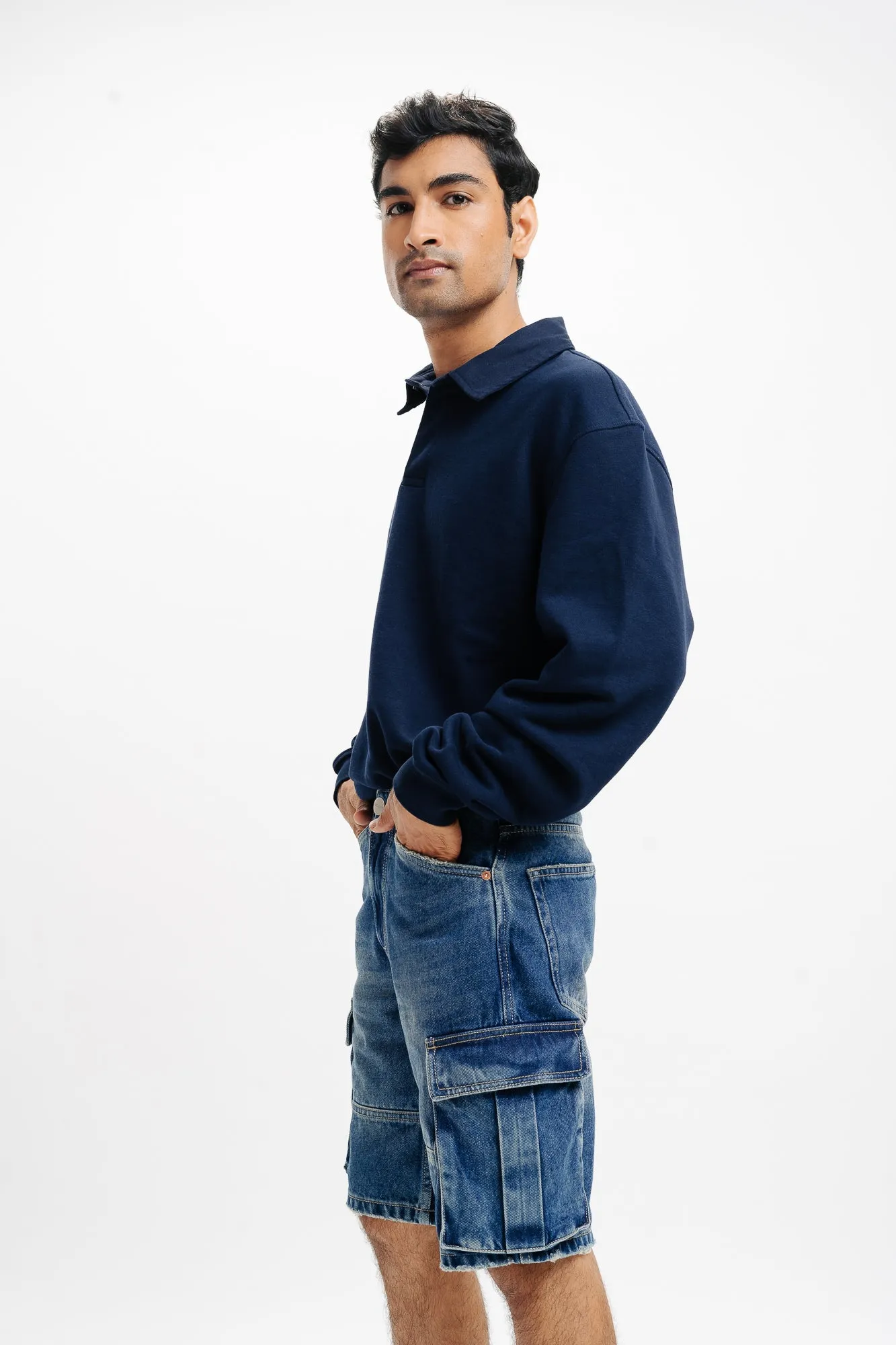 Indigo Cargo Men's Shorts