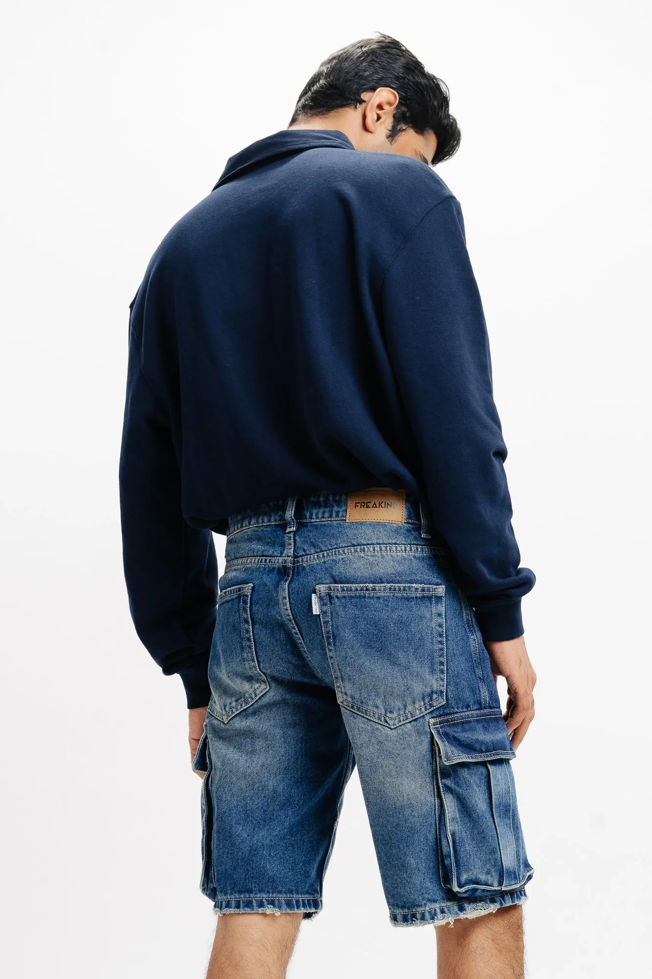 Indigo Cargo Men's Shorts