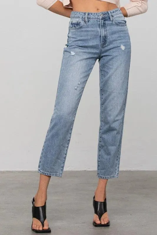 Insane Gene High Rise Straight Jeans