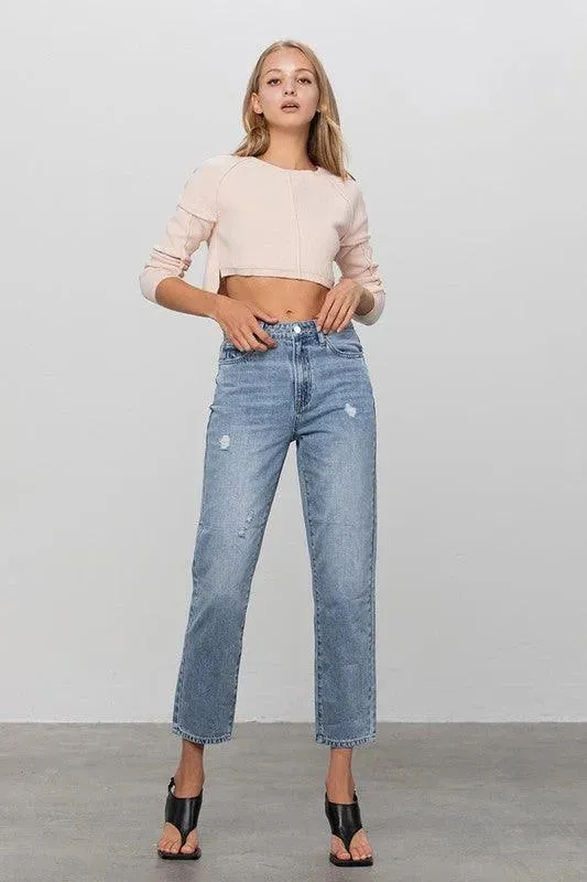 Insane Gene High Rise Straight Jeans