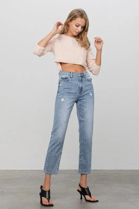 Insane Gene High Rise Straight Jeans