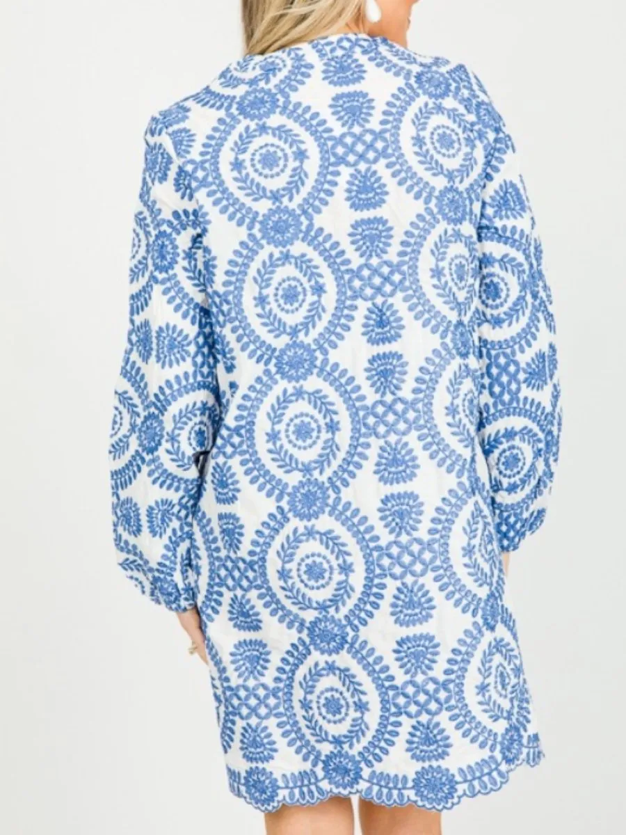 Irina - Robe de printemps brodée en vrac