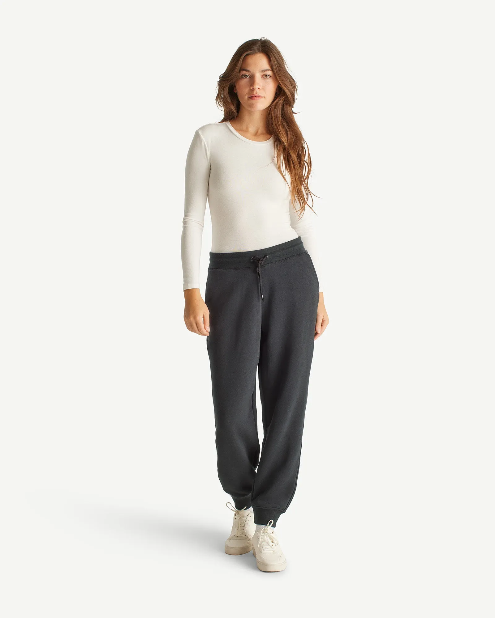 Iris cotton joggers Black